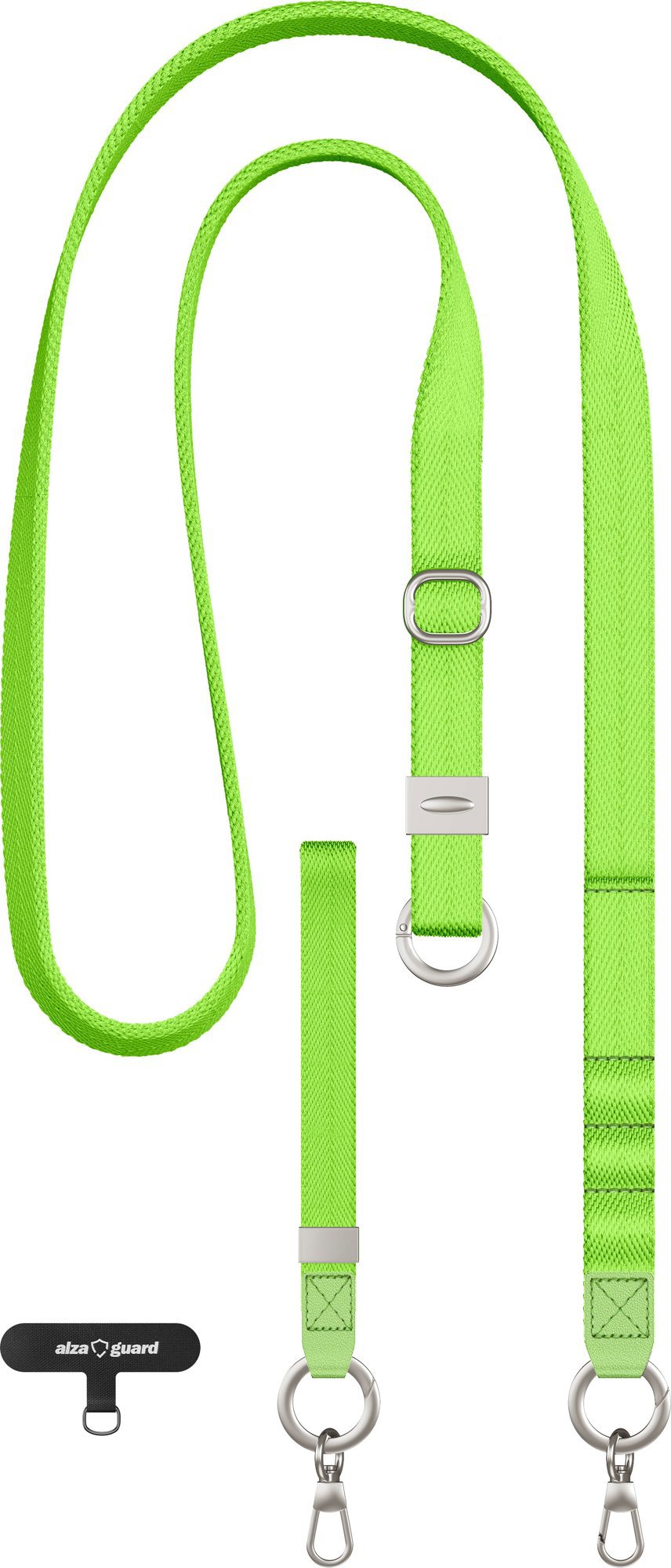 AlzaGuard Universal 2in1 Phone Lanyard - zöld