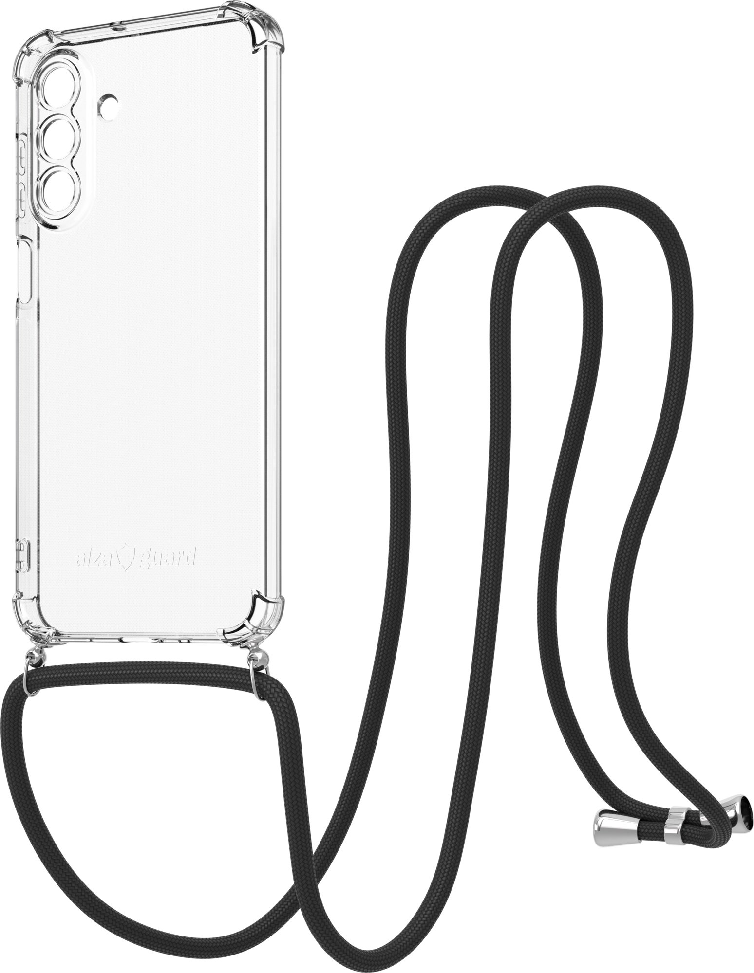AlzaGuard Luxe Lanyard Case Samsung Galaxy A17 fekete tok