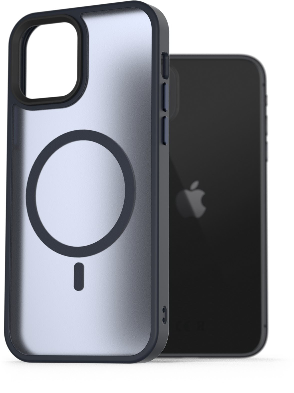 AlzaGuard Matte iPhone 11 Magsafe sötétkék tok