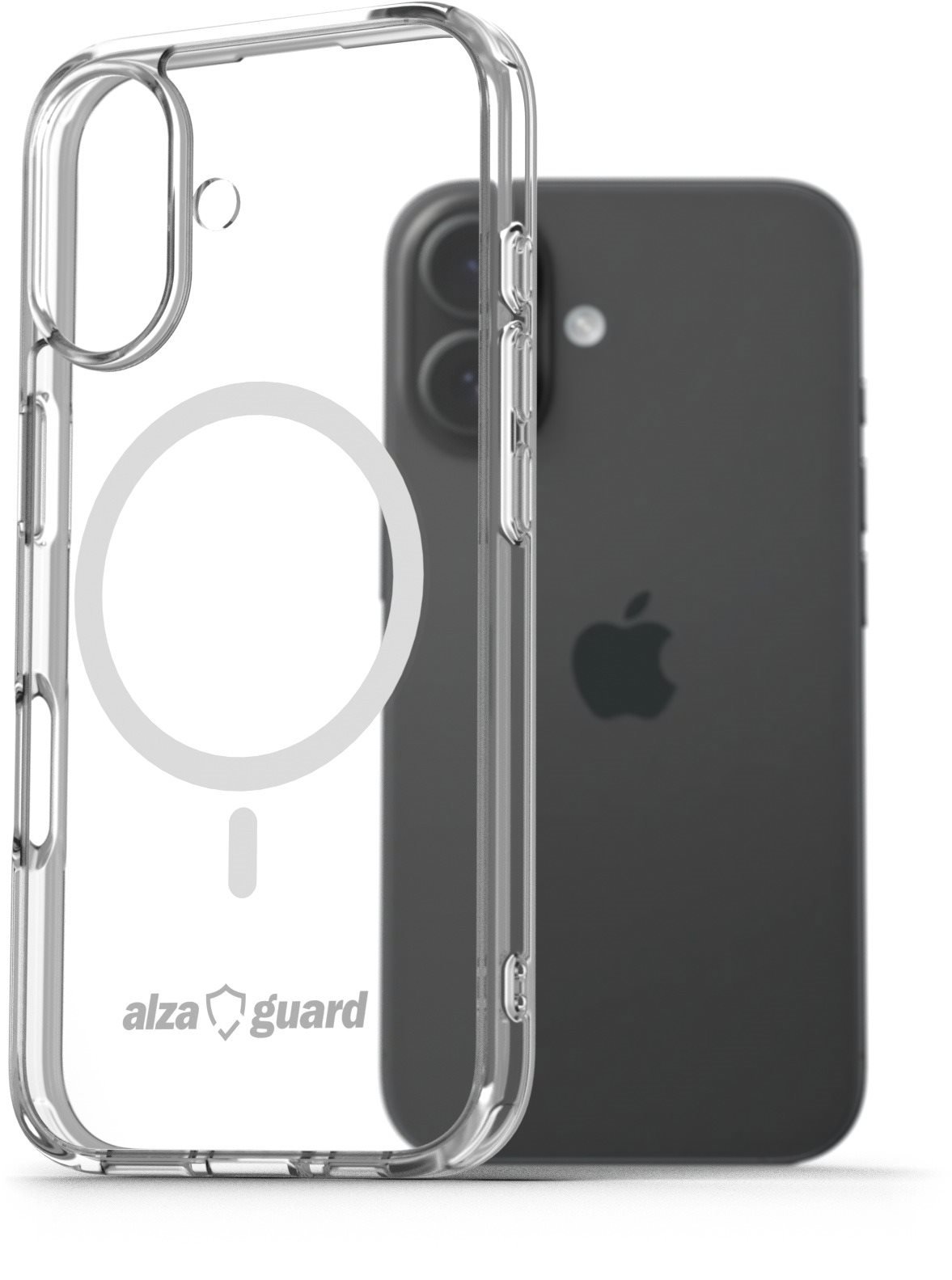 AlzaGuard iPhone 16 Crystal Clear TPU Case Compatible with Magsafe tok