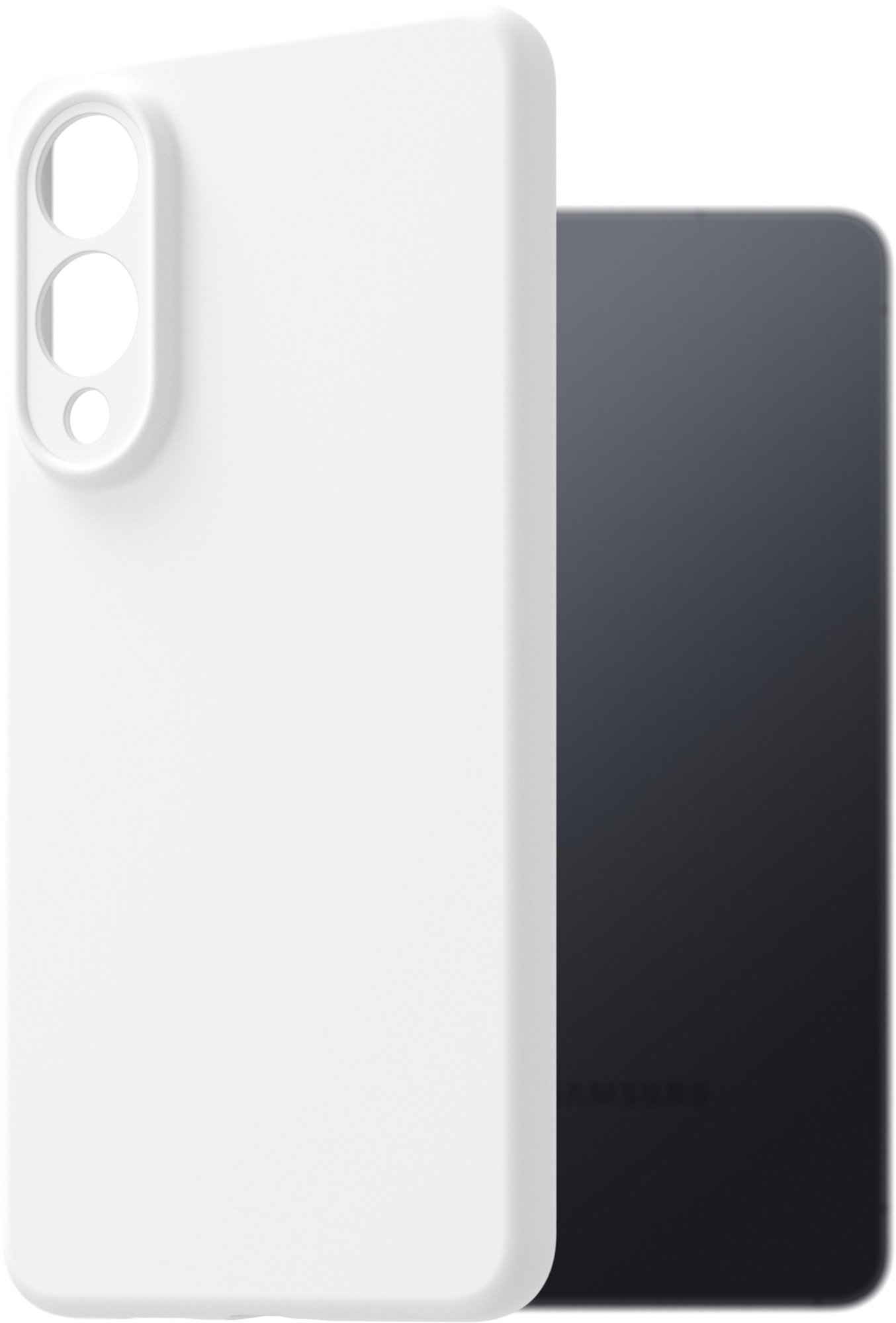 AlzaGuard Premium Samsung Galaxy S25 Edge fehér szilikon tok
