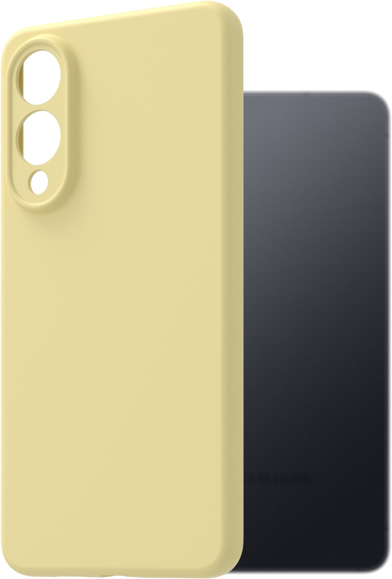 AlzaGuard Premium Samsung Galaxy S25 Edge sárga szilikon tok