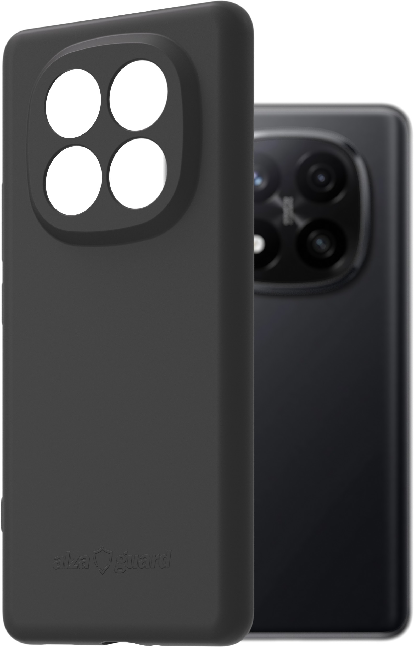 AlzaGuard Matte Case Xiaomi Redmi Note 14 Pro+ fekete TPU tok