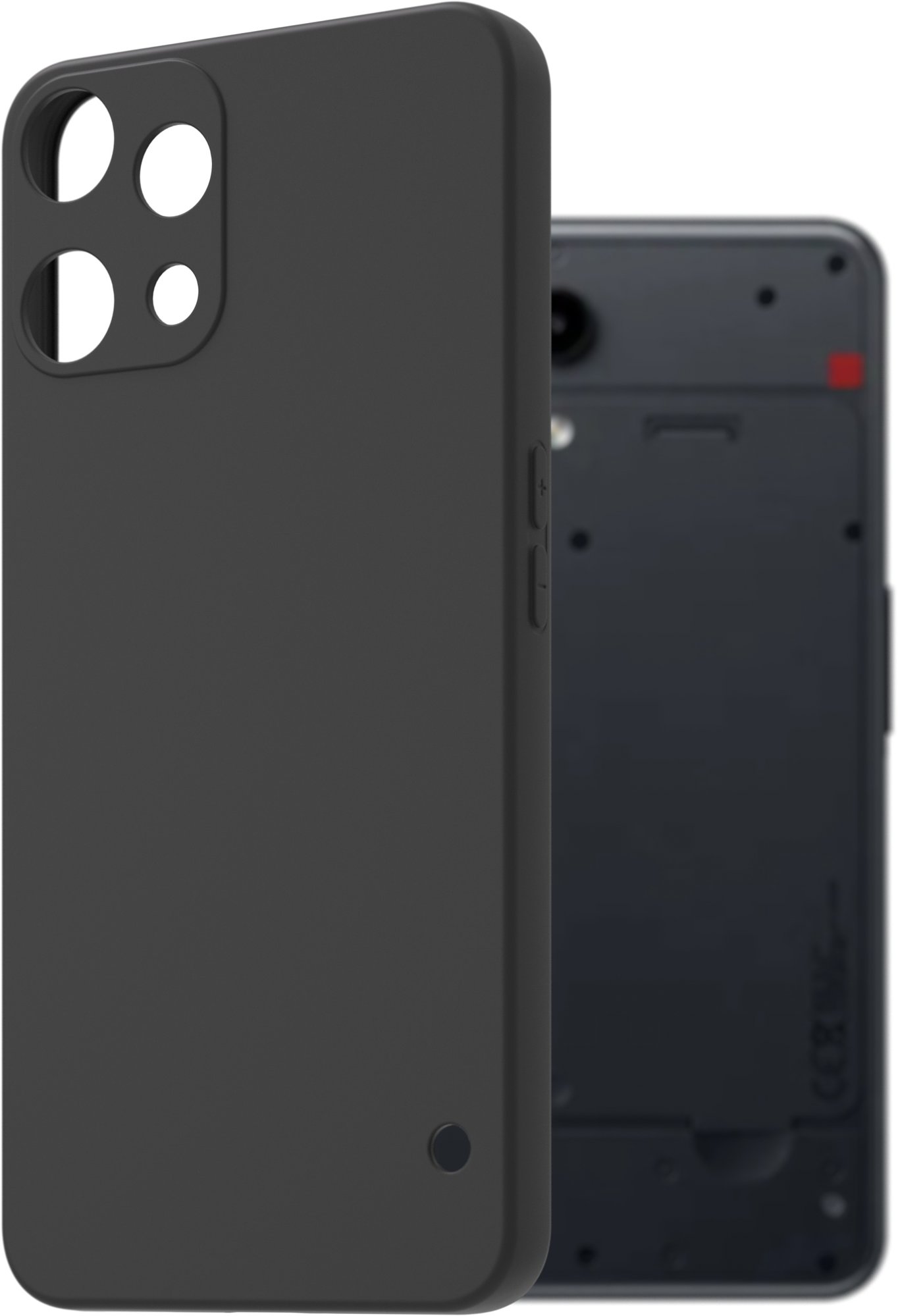 AlzaGuard Matte TPU Case, Nothing Phone 3a Lite készülékhez, fekete