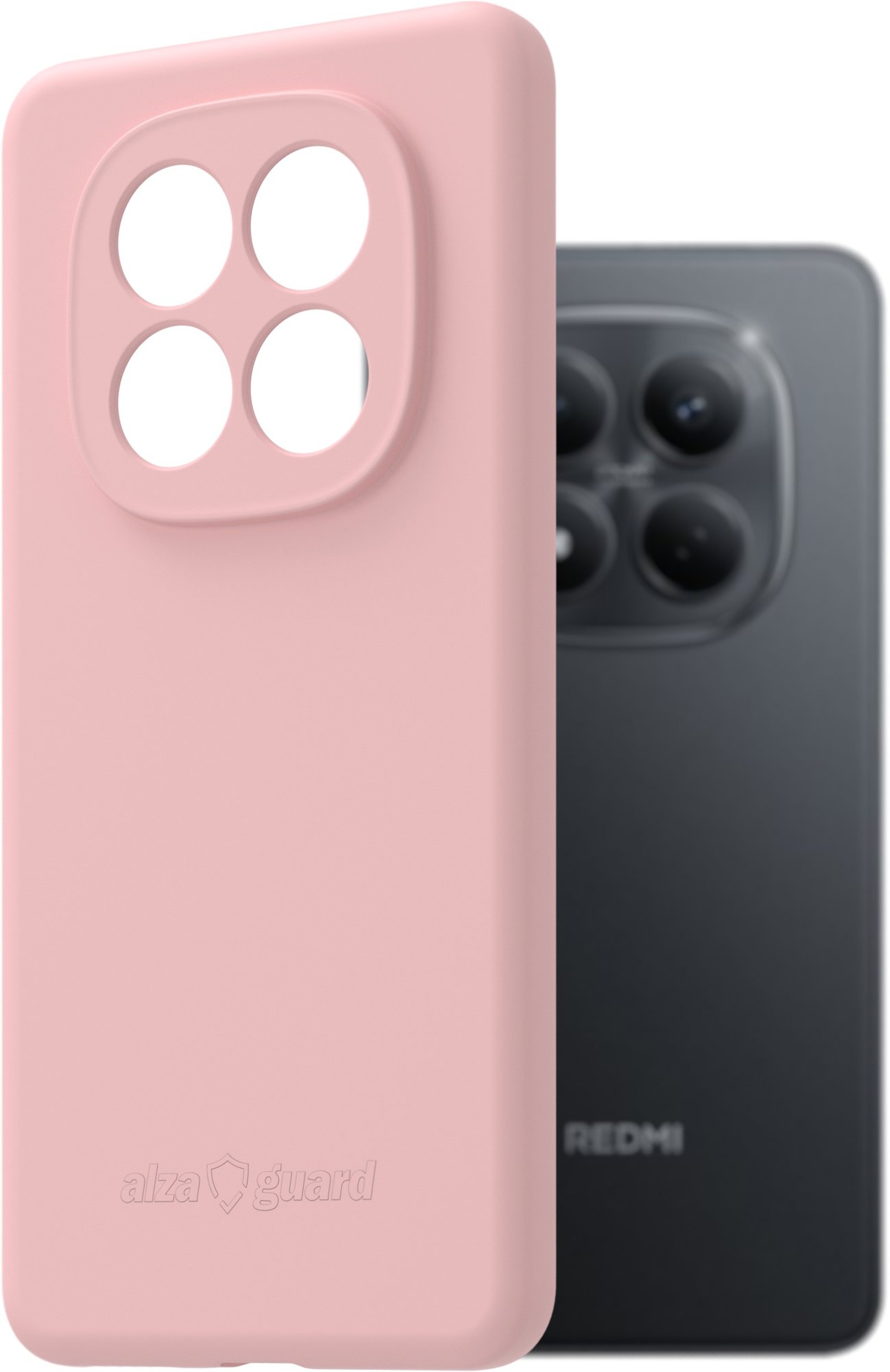 AlzaGuard Matte TPU Case, Xiaomi Redmi Note 15 Pro 4G modellhez, rózsaszín