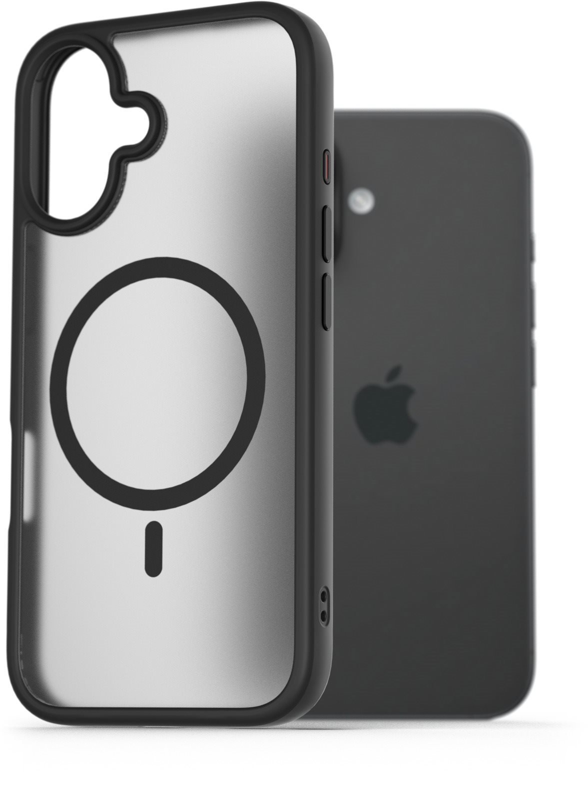 AlzaGuard Matte Case iPhone 16 Magsafe fekete tok
