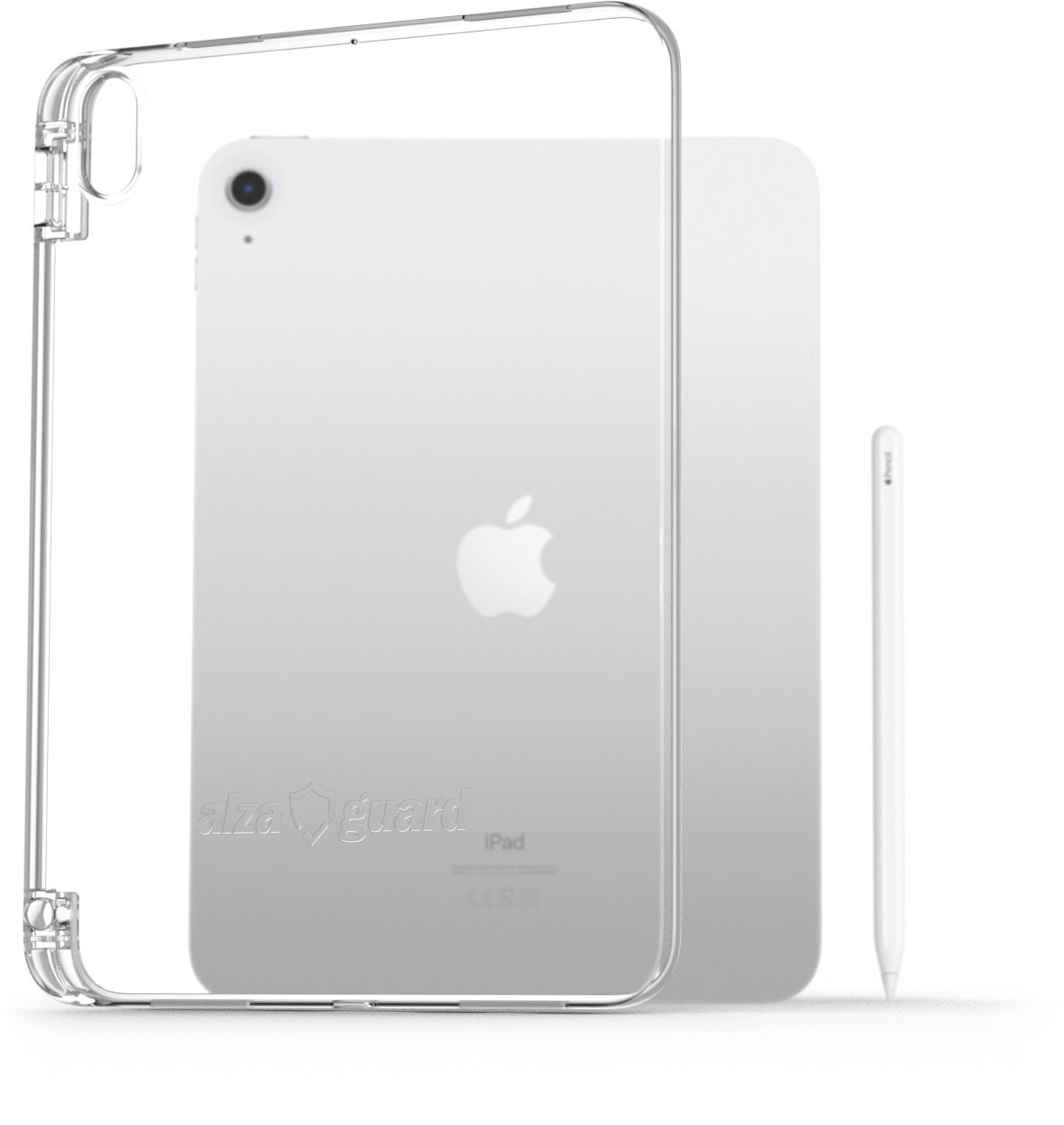AlzaGuard Crystal Clear TPU Case, Apple iPad 10,9" 2022 / 2024 / 11" 2025 + Apple Pencil