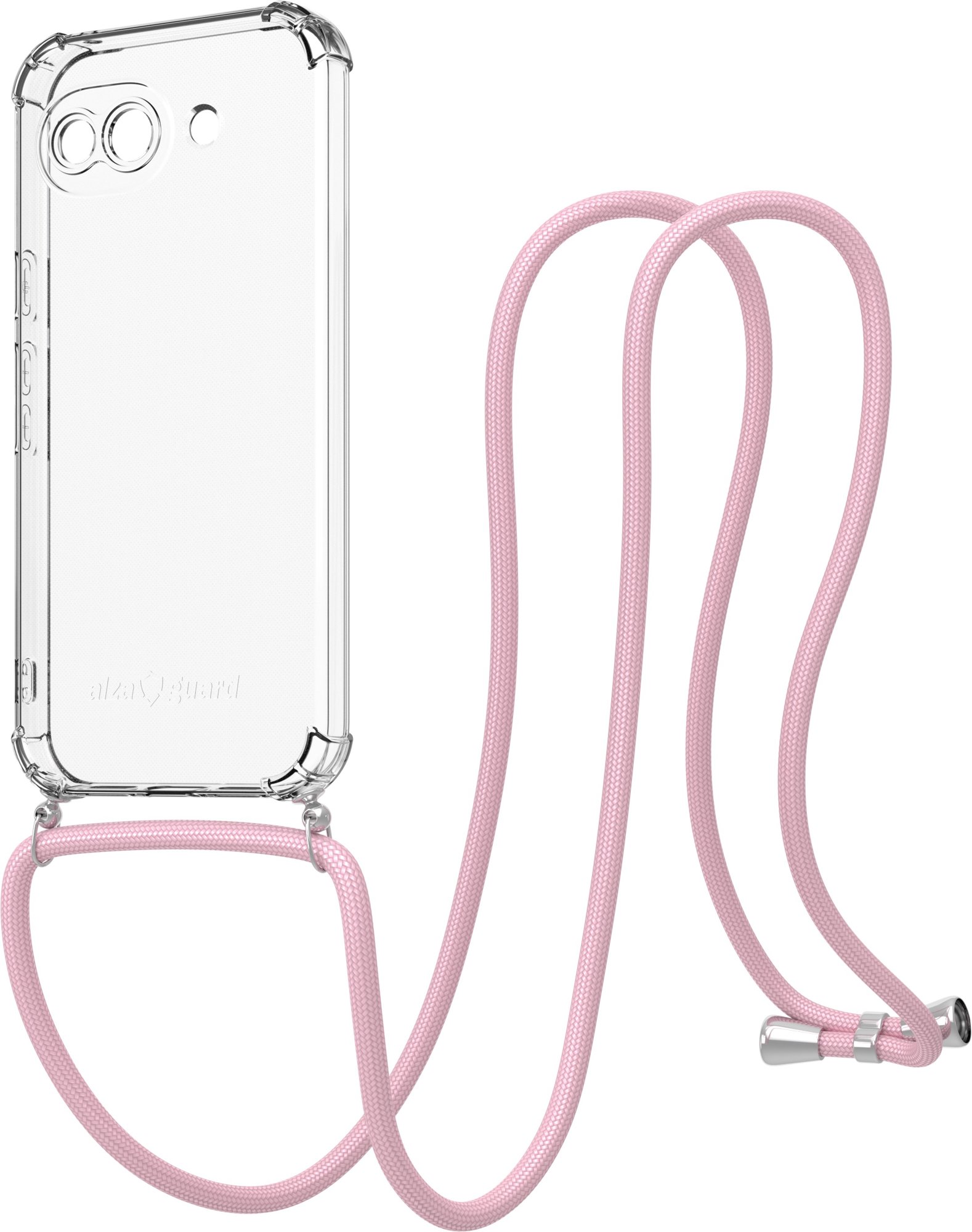 AlzaGuard Luxe Lanyard Case Google Pixel 10a rózsaszín tok