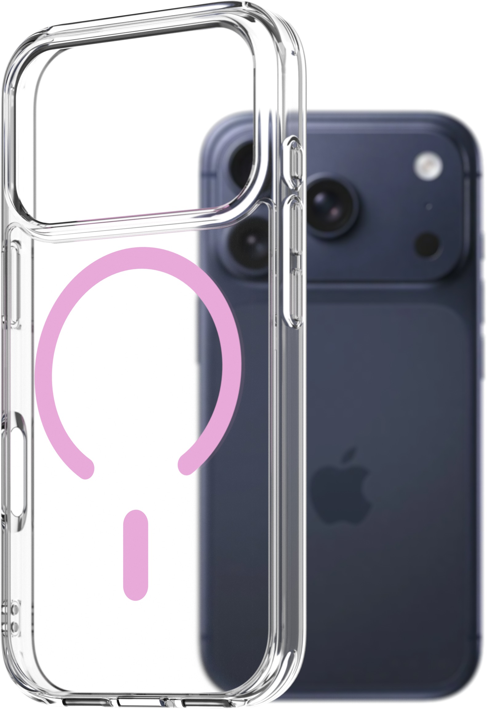 AlzaGuard Crystal Clear TPU Case Compatible with Magsafe iPhone 17 Pro rózsaszín tok