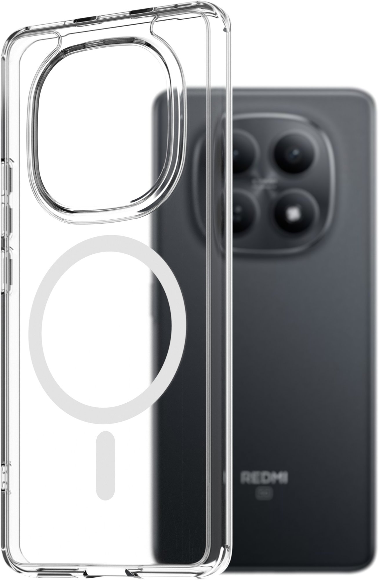 AlzaGuard Crystal Clear TPU Case Compatible with Magsafe Xiaomi Redmi Note 15 5G tok