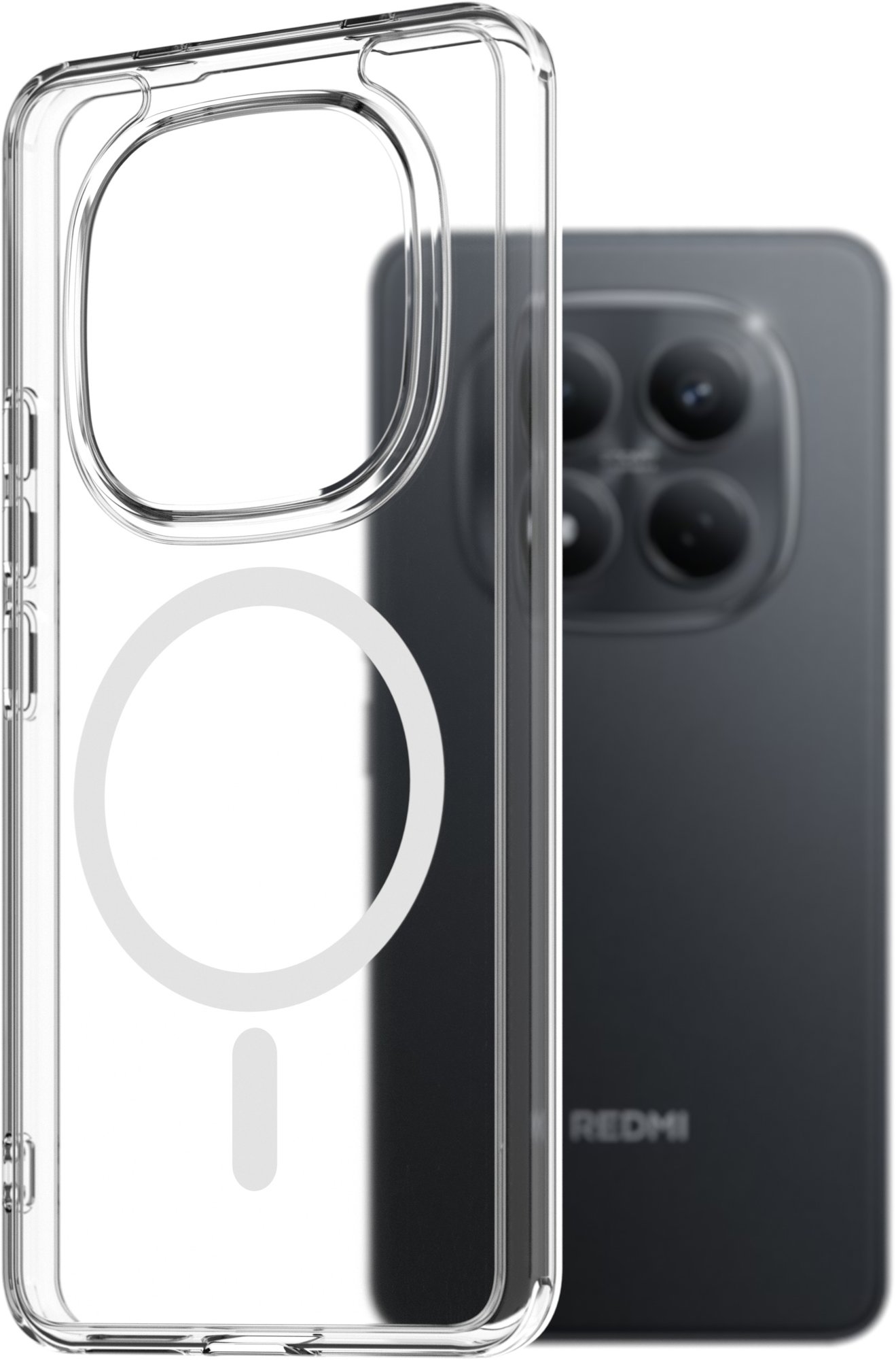 AlzaGuard Crystal Clear TPU Case Compatible with Magsafe Xiaomi Redmi Note 15 Pro 4G tok