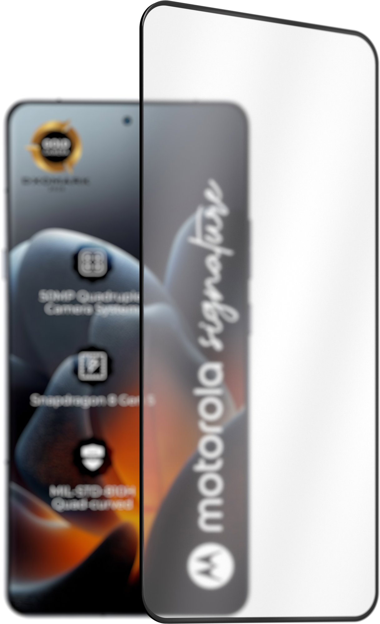 AlzaGuard Motorola Signature 2.5D üvegfólia - tokbarát