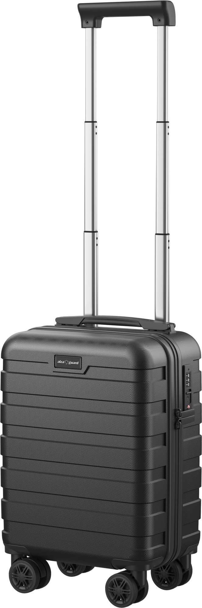 AlzaGuard Traveler Suitcase, XS-es méret, fekete