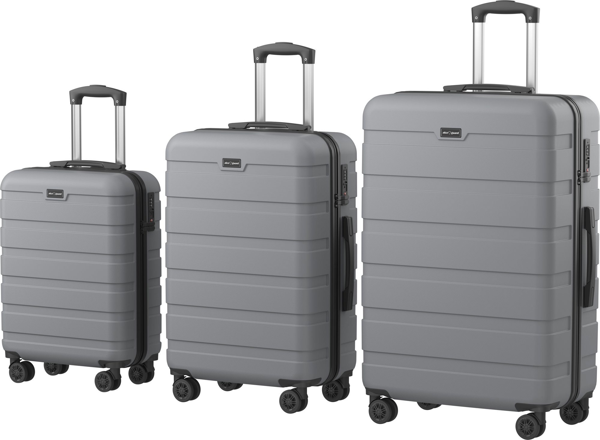 AlzaGuard Traveler Suitcase, 3pcs set - szürke