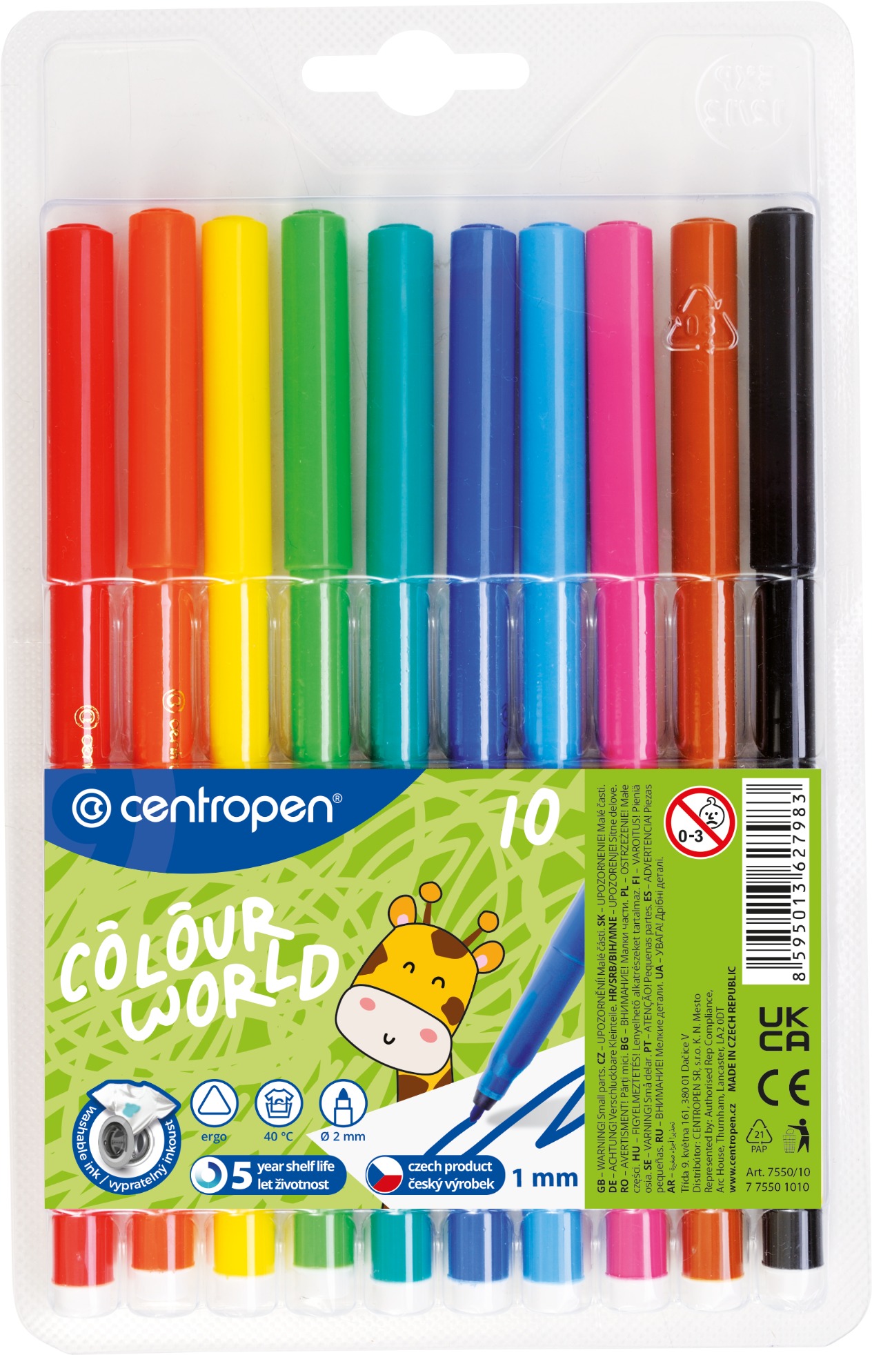 Centropen RED 7550, 10 db a csomagban