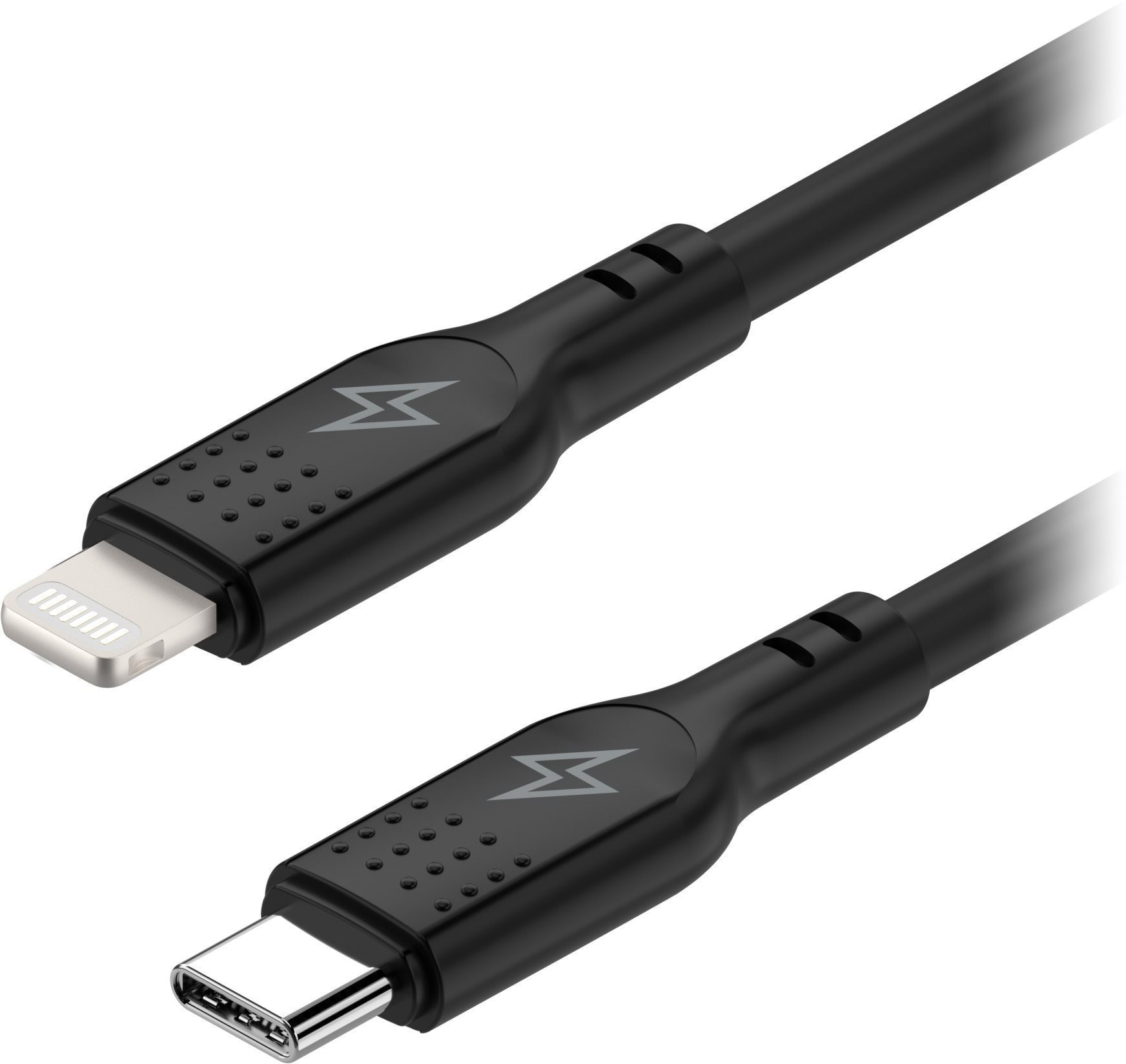 AlzaPower SilkCore USB-C to Lightning MFi, 1m - fekete
