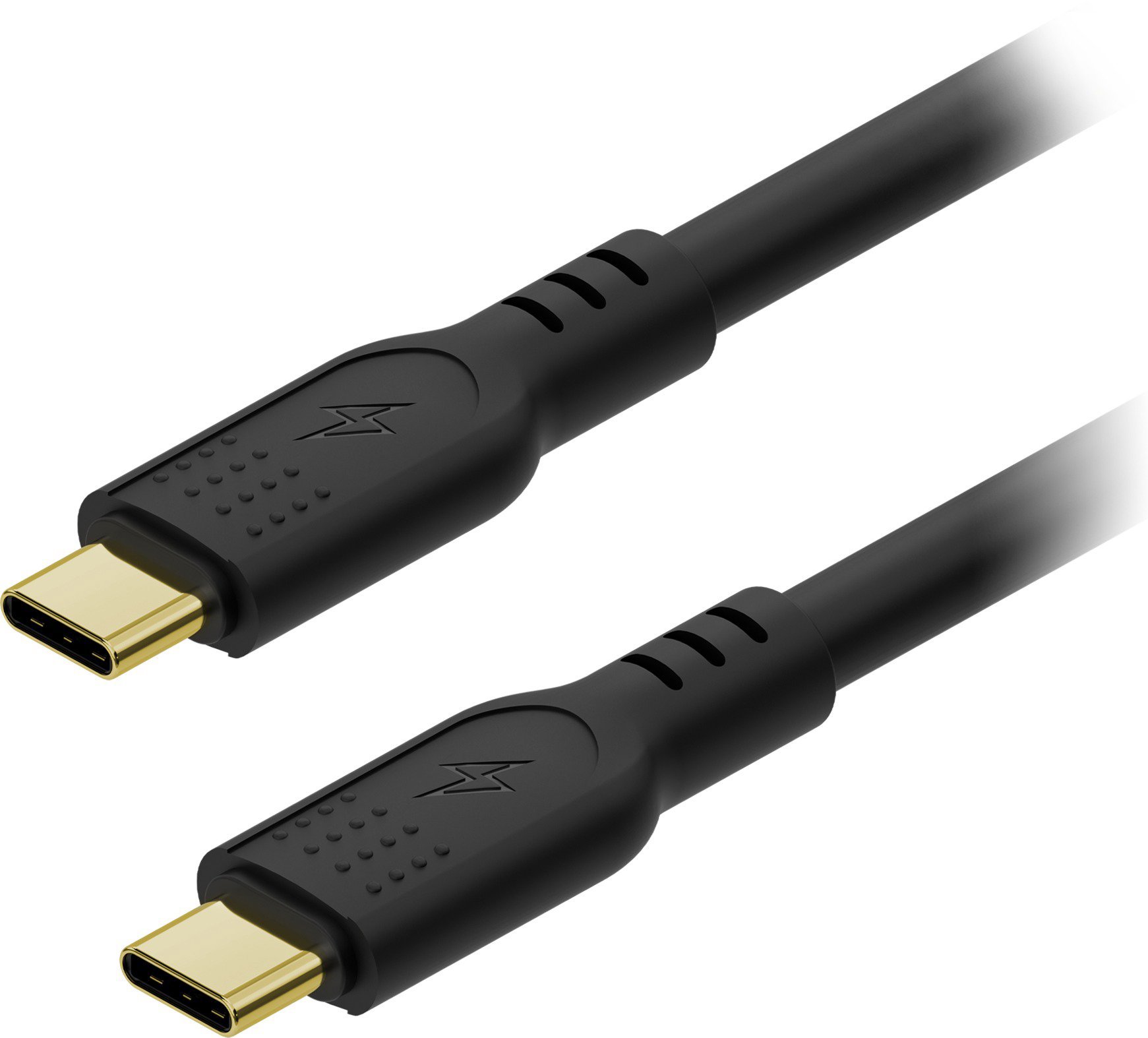 AlzaPower SilkCore USB-C to USB-C 3.2 Gen 2, 240 W, 1 m, fekete
