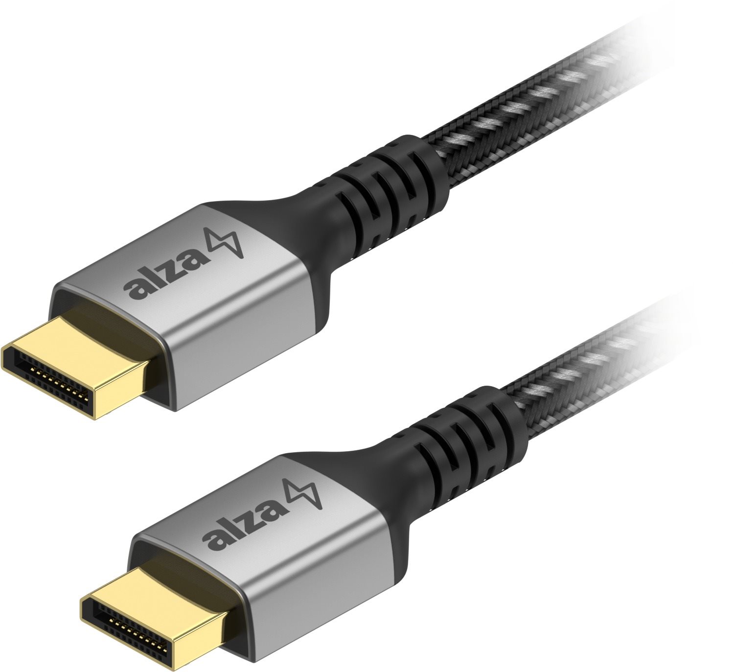AlzaPower AluCore DisplayPort 1.4 8K 2m - fekete