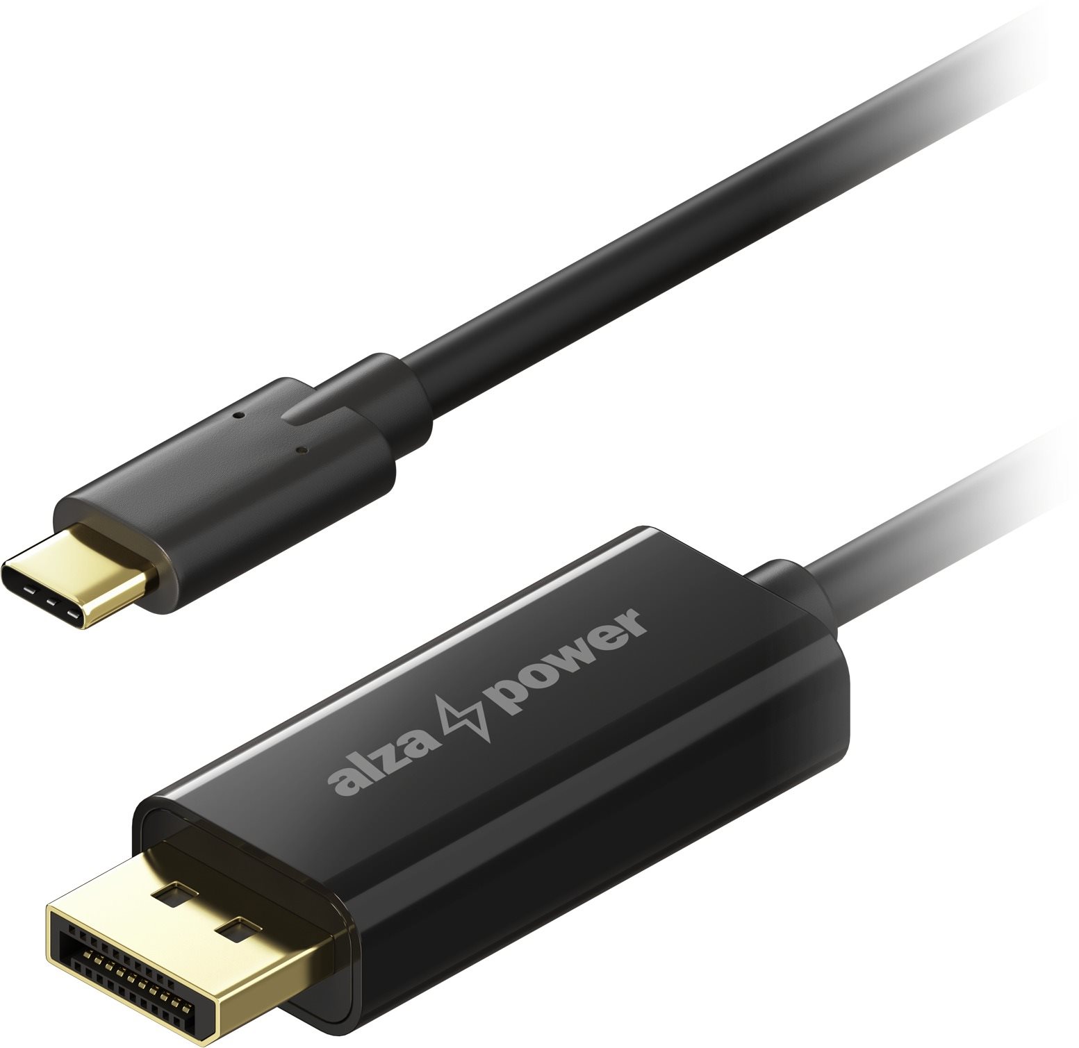 AlzaPower Core USB-C to DisplayPort 1.2 3m - fekete
