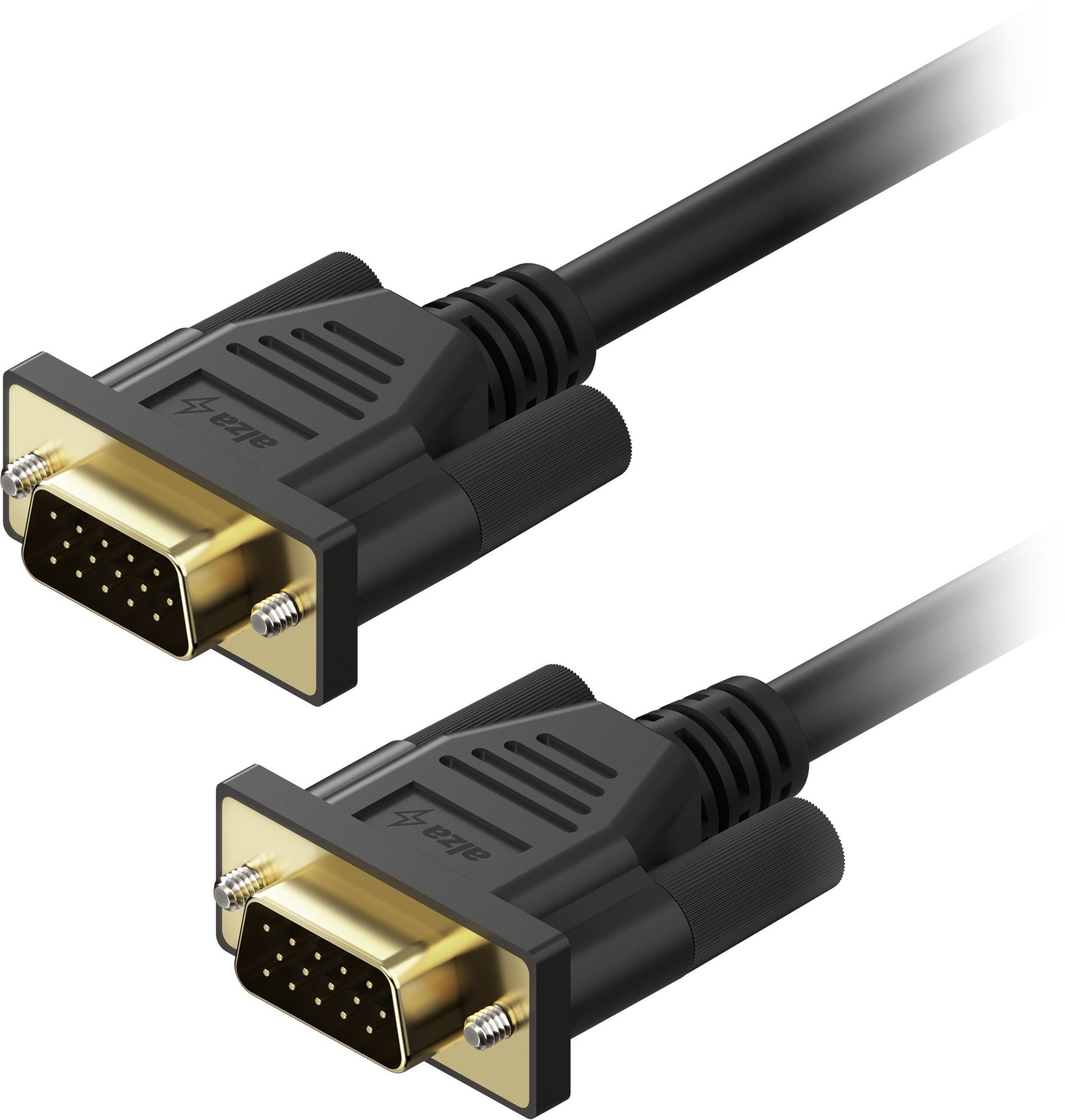 AlzaPower Core VGA 10m, fekete