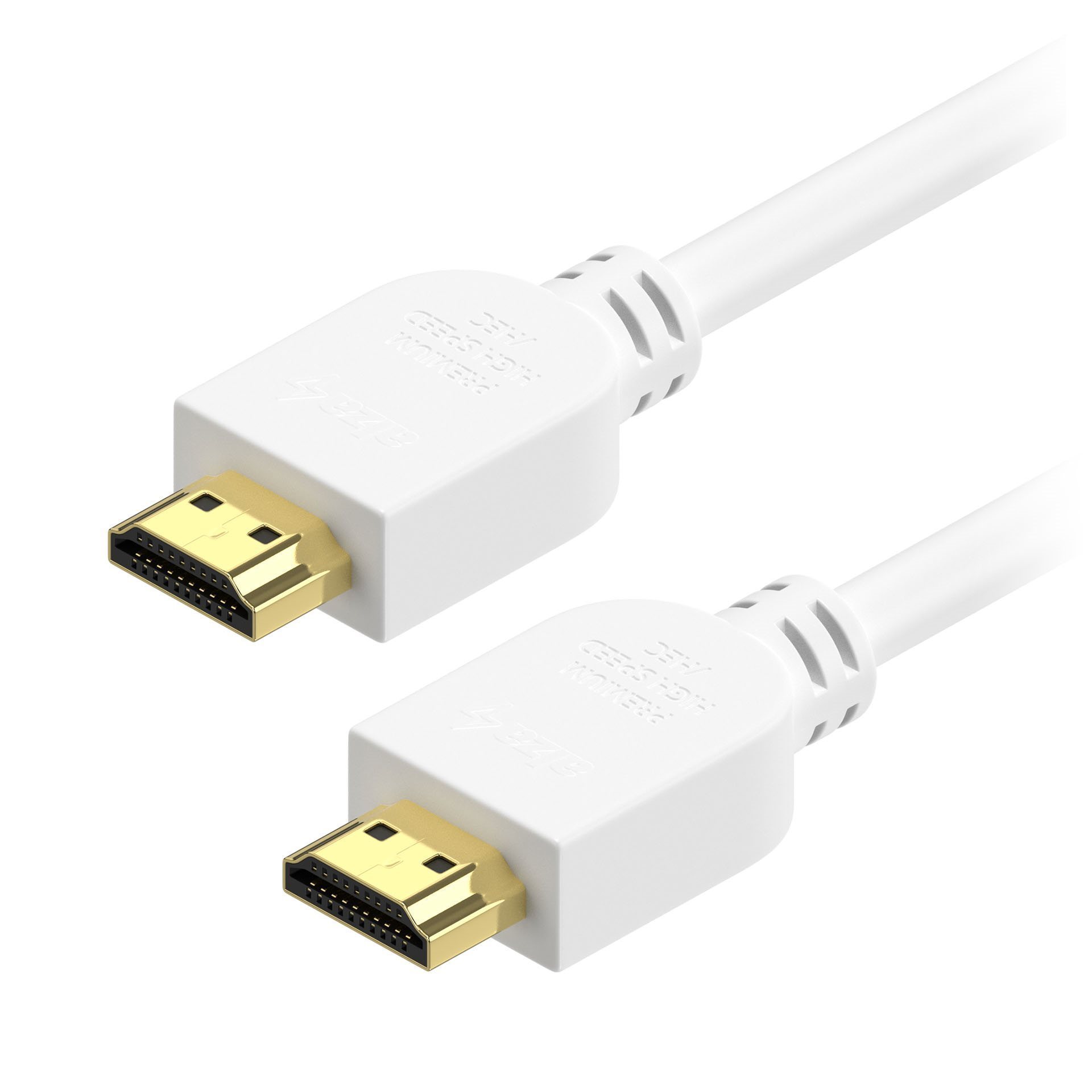 AlzaPower Core Premium HDMI 2.0 High Speed 4K 1m - fehér