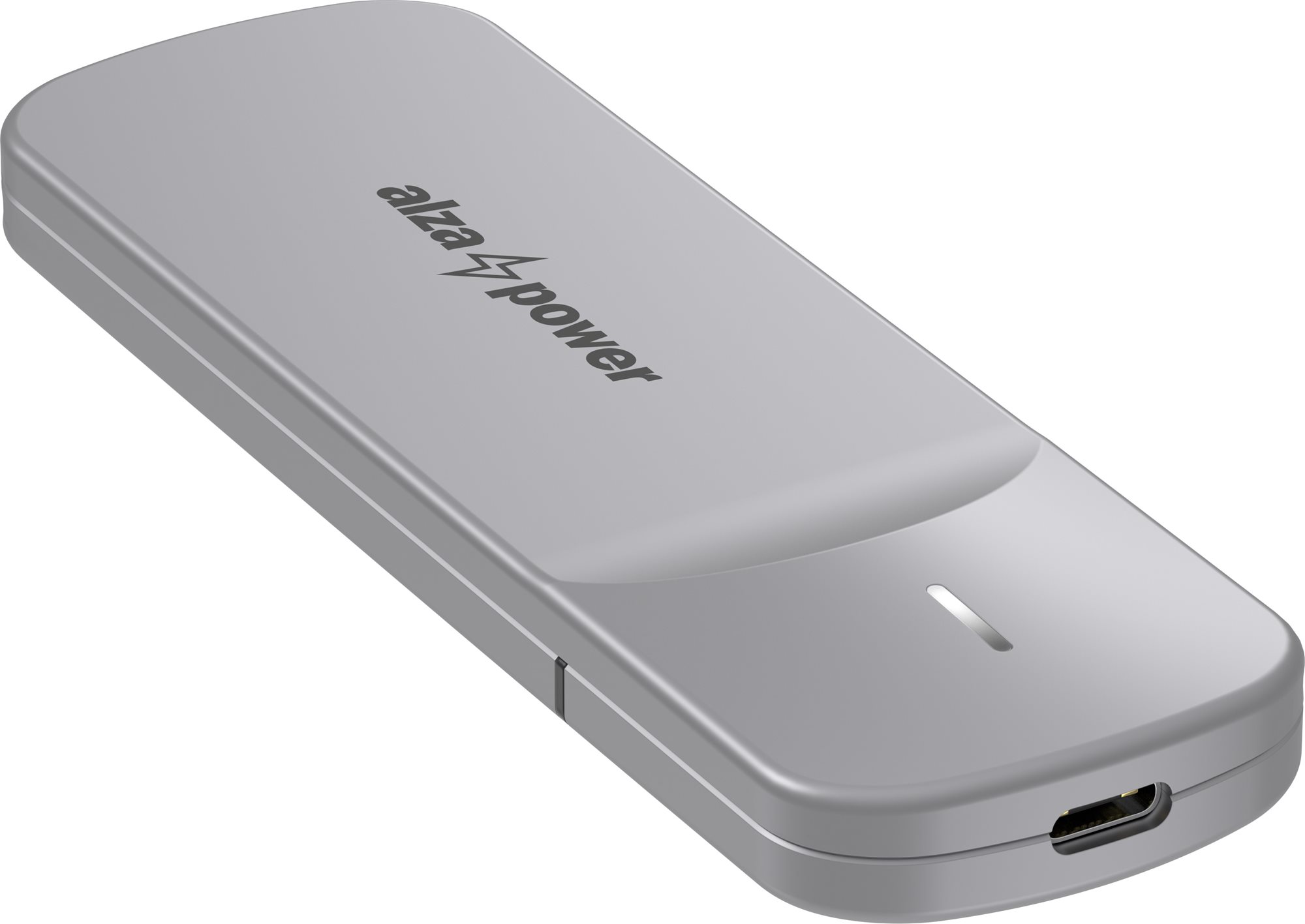 AlzaPower M.2 USB 3.1 Gen 2 SATA/NVMe SSD Drive Enclosure, asztroszürke