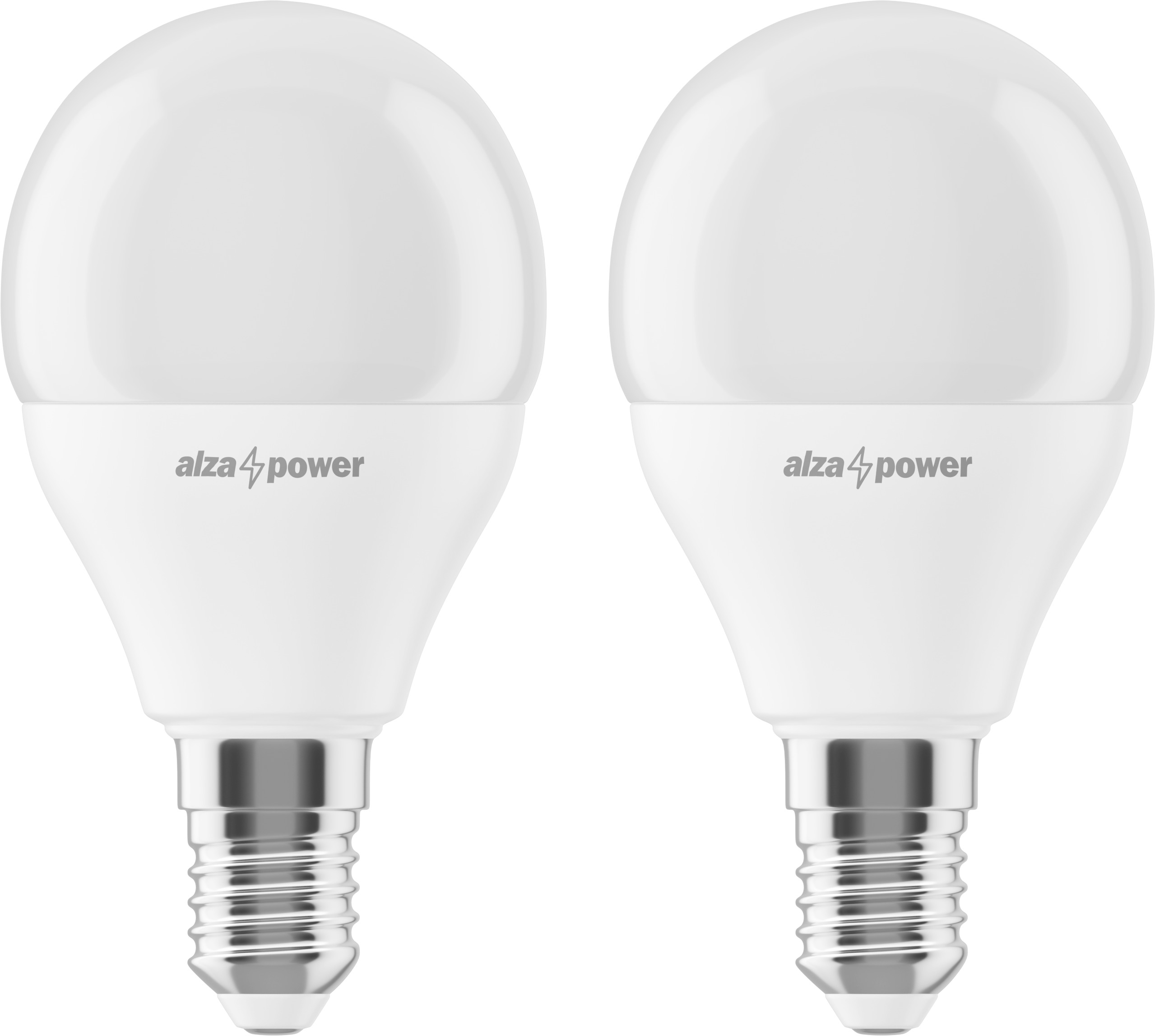 AlzaPower LED 8-55W, E14, P45, 2700K, set, 2db