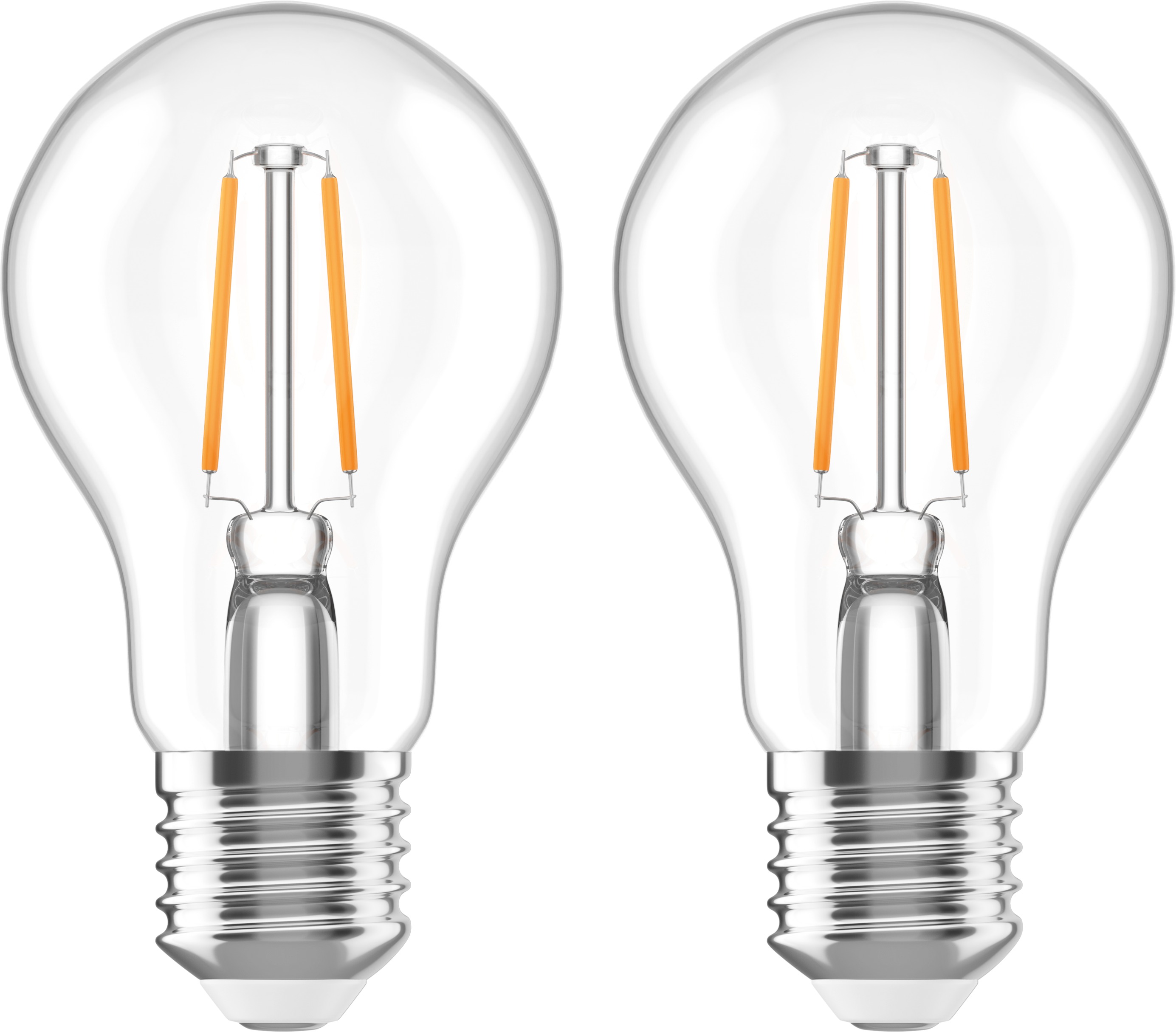 AlzaPower LED 8-75W, E27, 2700K, izzószál, set, 2db