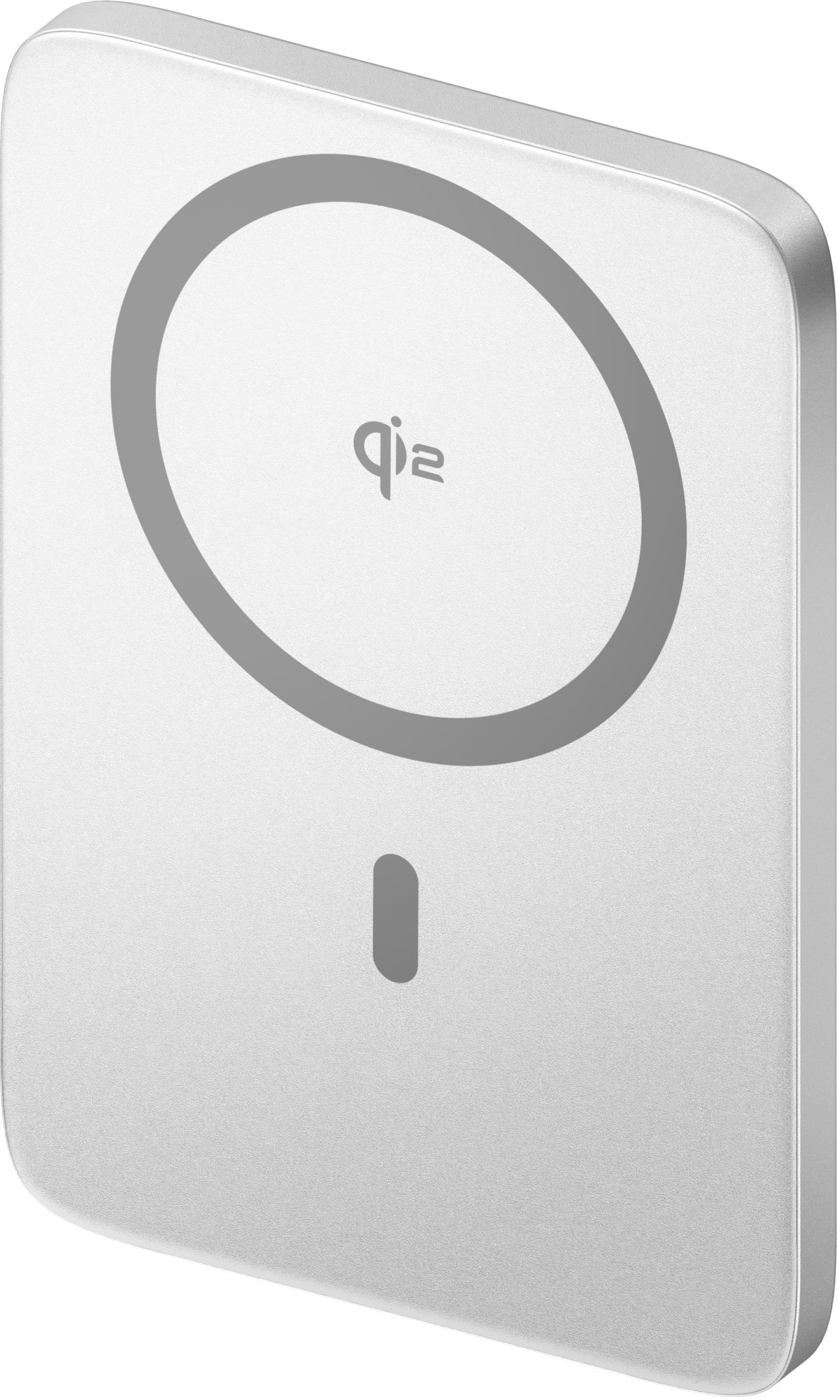 AlzaPower Qi2 Ultra Slim SSB 5000 mAh Compatible with MagSafe PD (20 W), világosszürke