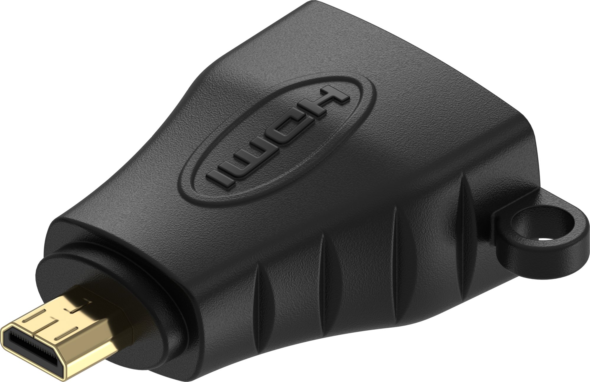 AlzaPower Micro HDMI (M) to HDMI (F) 4K/60Hz - fekete