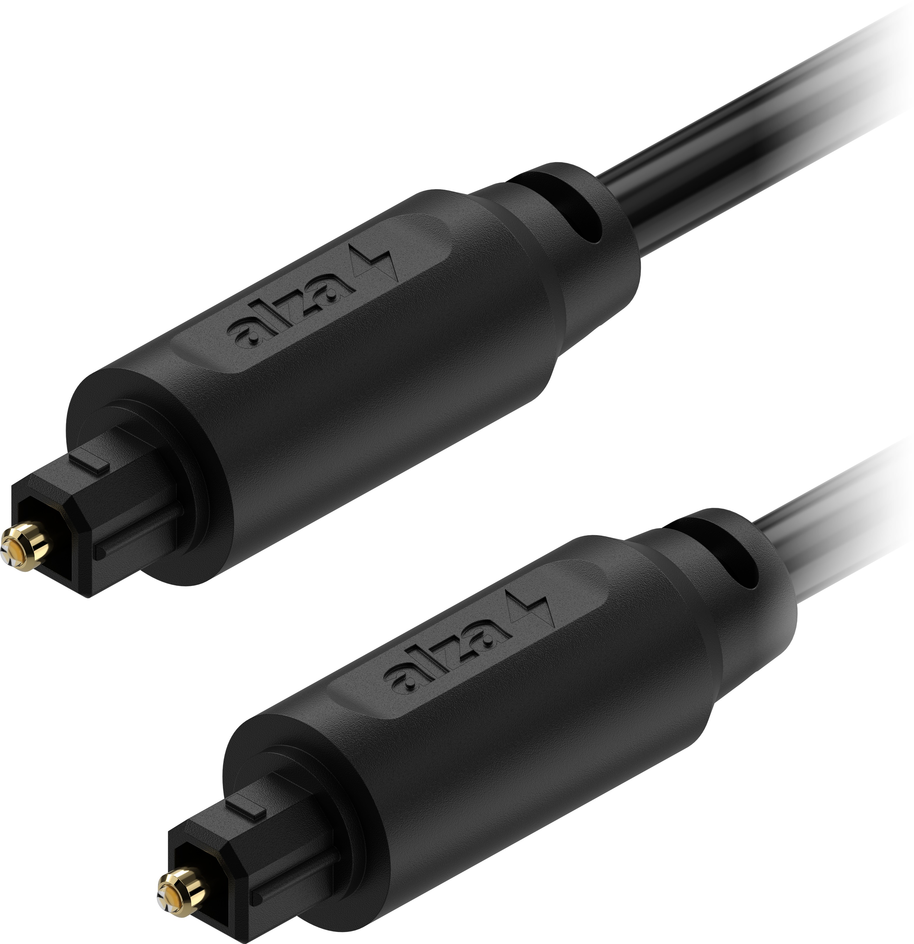 AlzaPower Optical Fiber Toslink Audio Cable 5m fekete