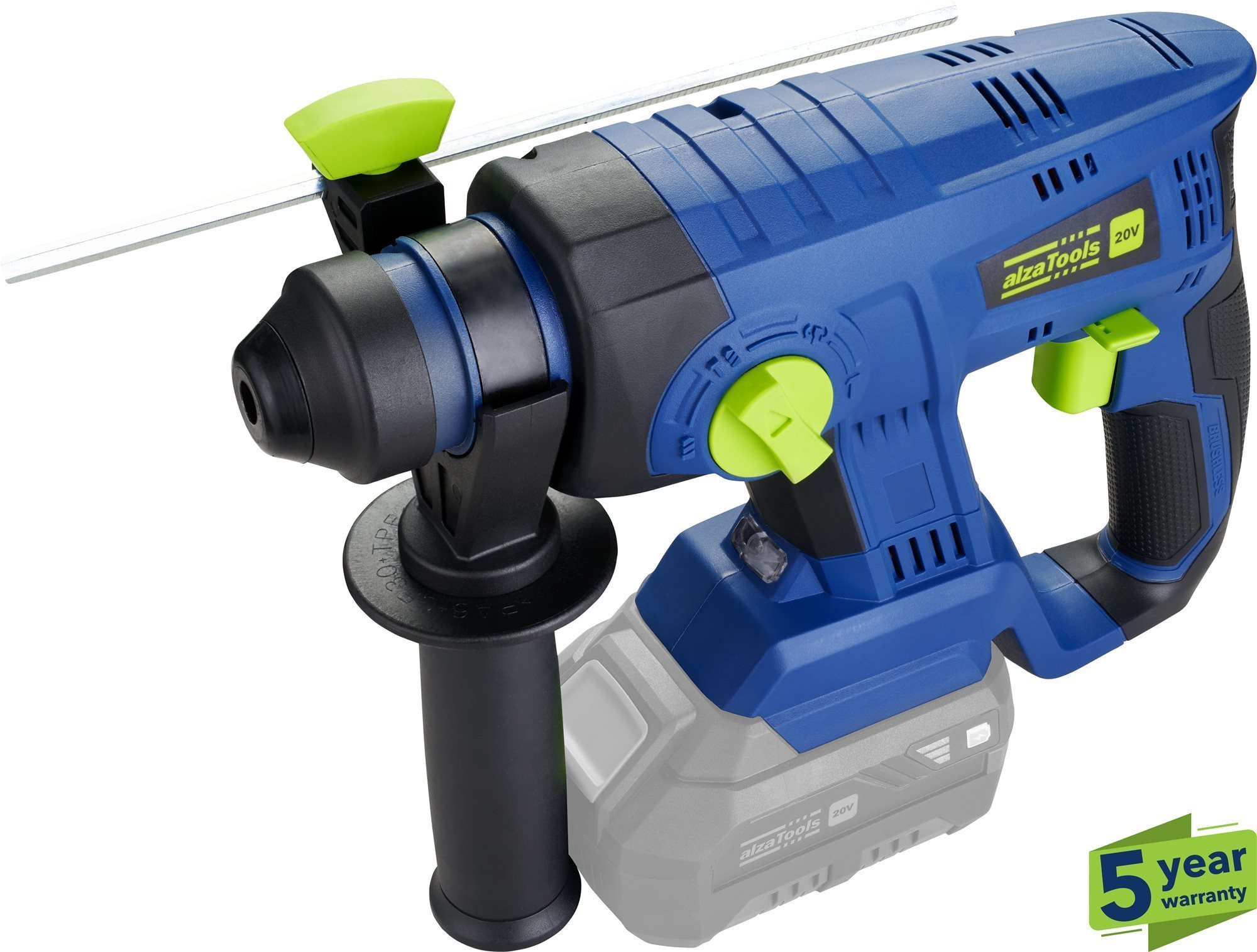 AlzaTools PRO CBRH20V Brushless BatteryONE akkus fúrókalapács, 20V (akku nélkül)