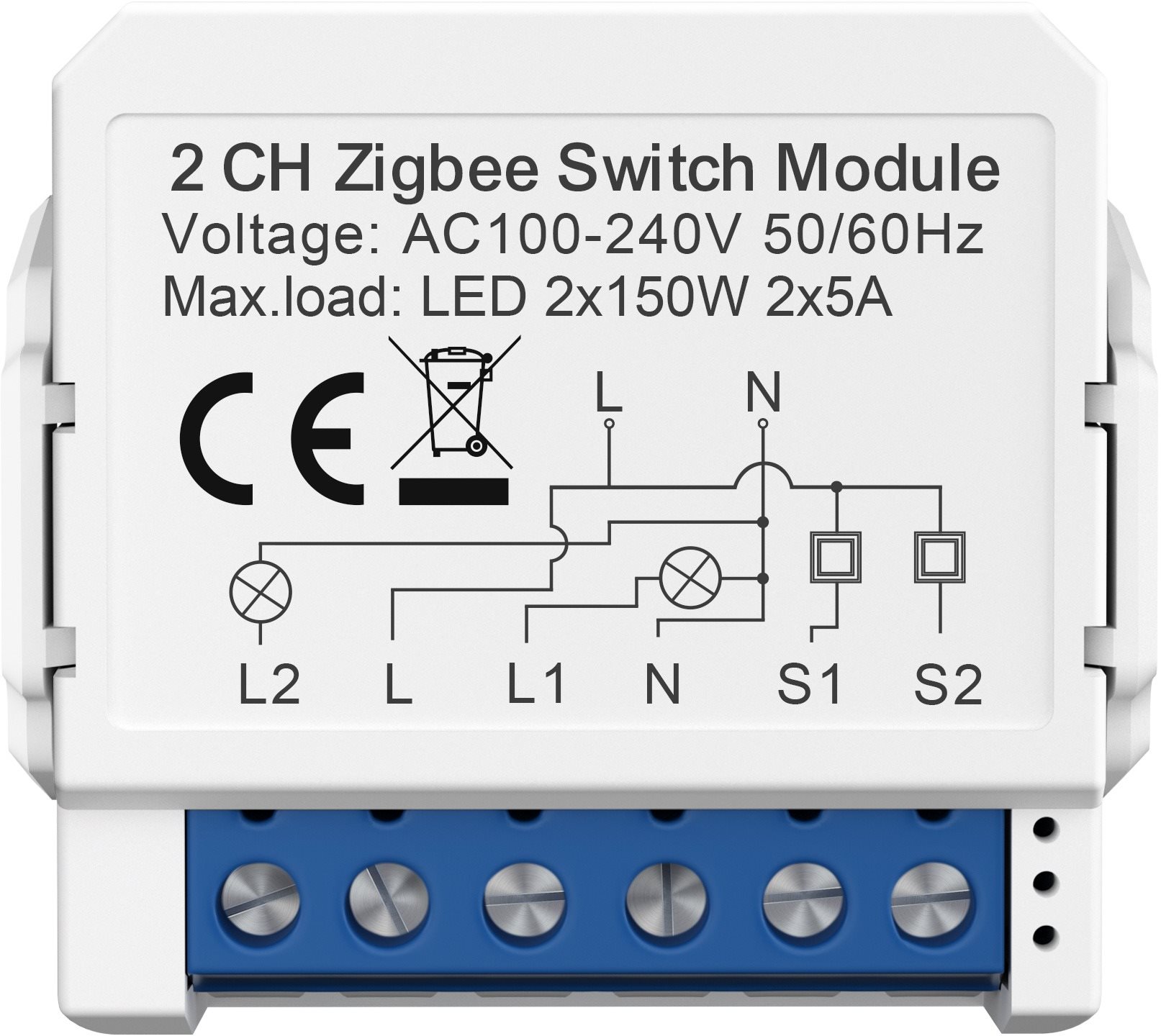 AVATTO ZWSM16 Zigbee (2-gang)
