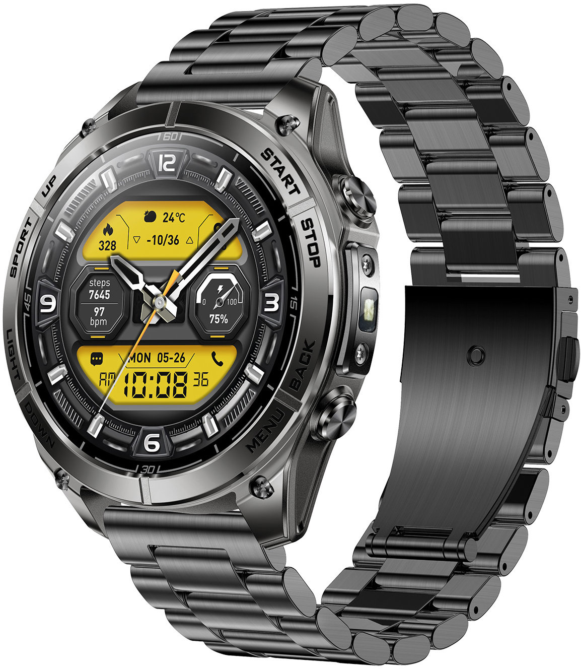Aligator Watch GPS Maps, fekete