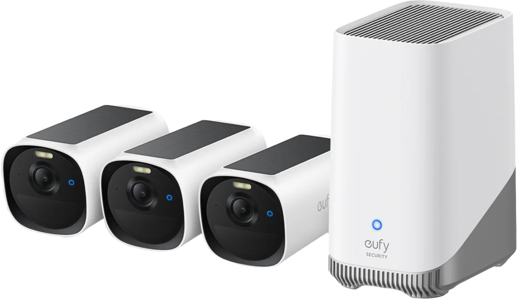 Eufy E40 (3 darabos készlet + HomeBase 3 egység) 2K fehér