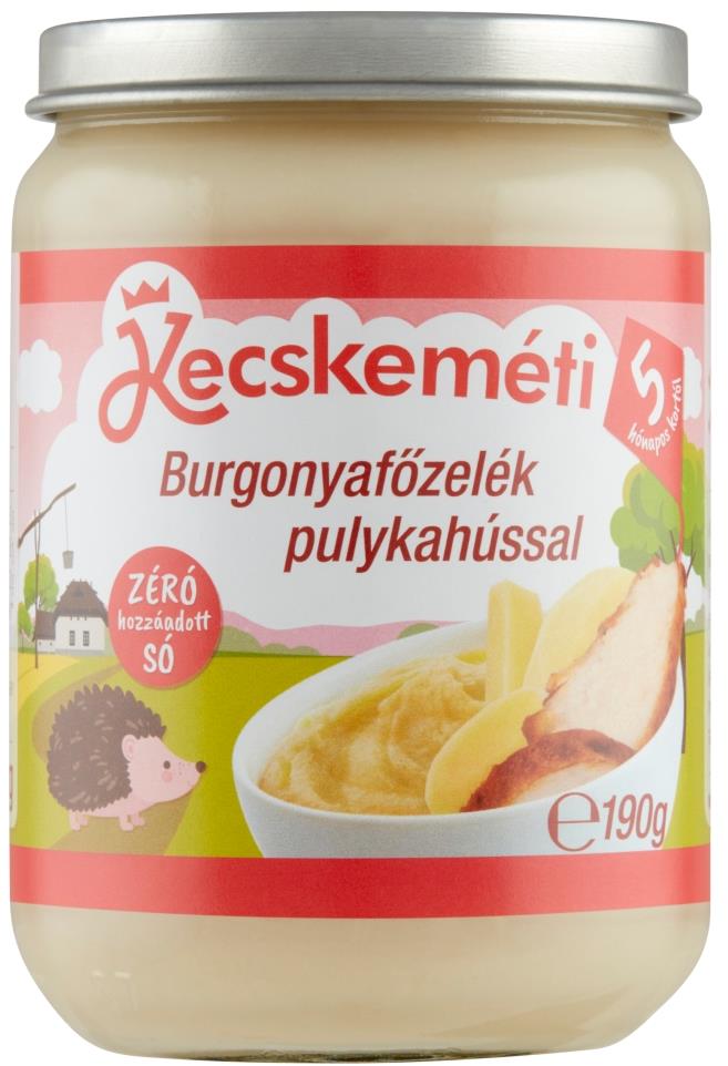 KECSKEMÉTI Burgonyafőzelék pulykahússal 190g