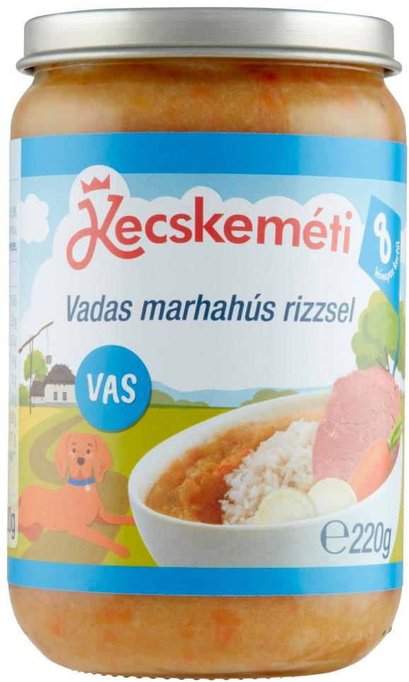 KECSKEMÉTI Vadas marhahús rizzsel 220g