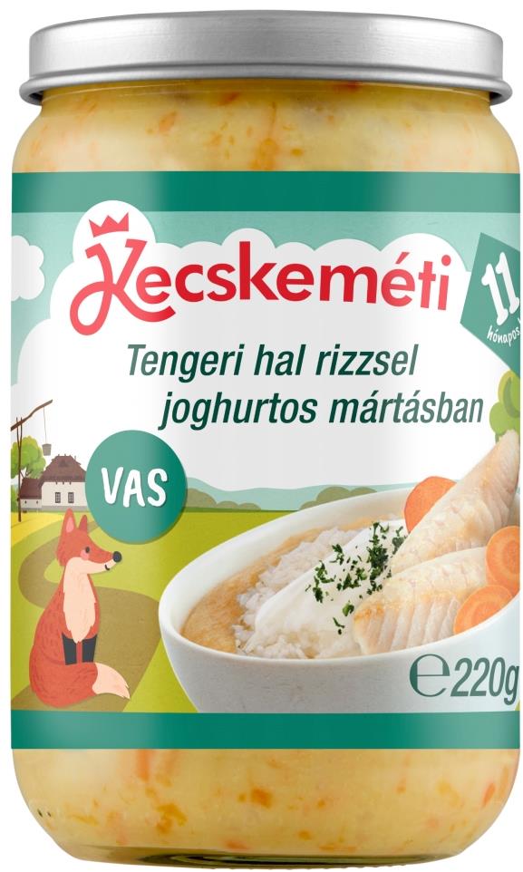 KECSKEMÉTI Tengeri hal rizzsel joghurtos mártásban 220g