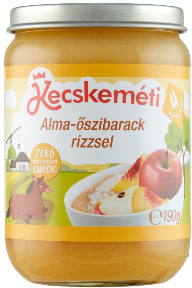 KECSKEMÉTI Alma-őszibarack rizzsel 190g