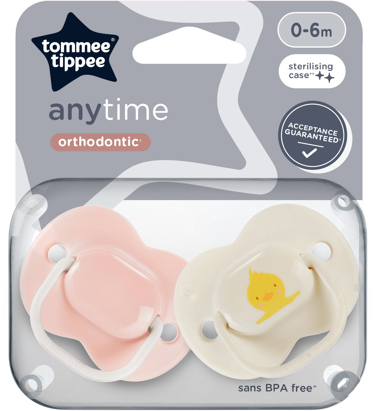 Tommee Tippee Anytime Cumi, 0-6 hó, 2 db