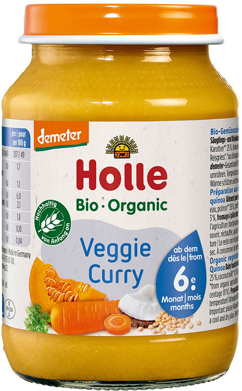 HOLLE Bio vegetáriánus curry 190 g