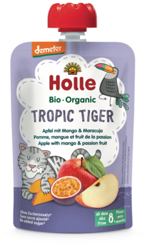 HOLLE Bio gyümölcspüré almával, mangóval és maracujával 100 g