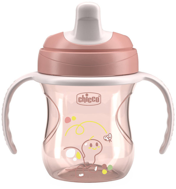 CHICCO Training, füllel, 200 ml, rózsaszín