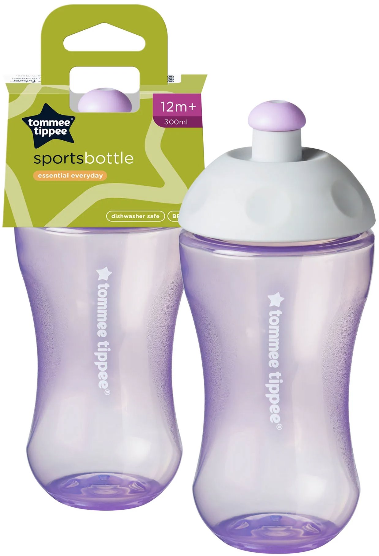 Tommee Tippee sportkulacs, 300 ml, 12m+, kék vagy lila