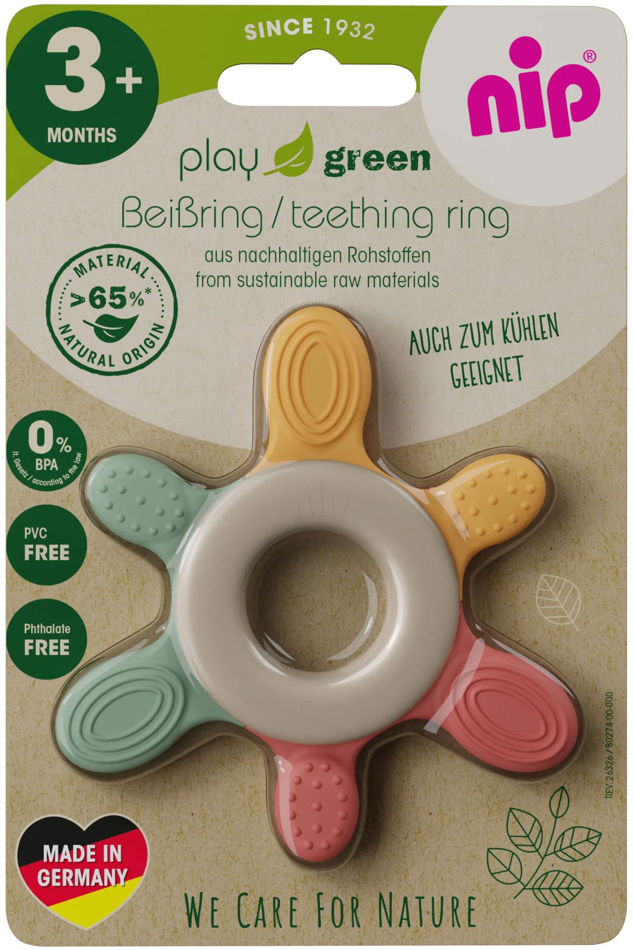 NIP Nature Play Red-Green-Orange, 3 hó+