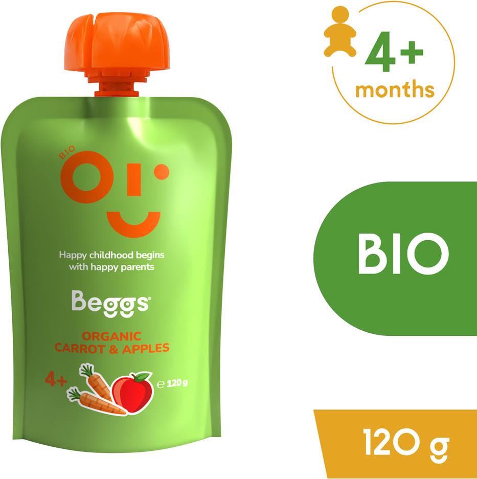 Beggs Bio sárgarépa és alma 120 g