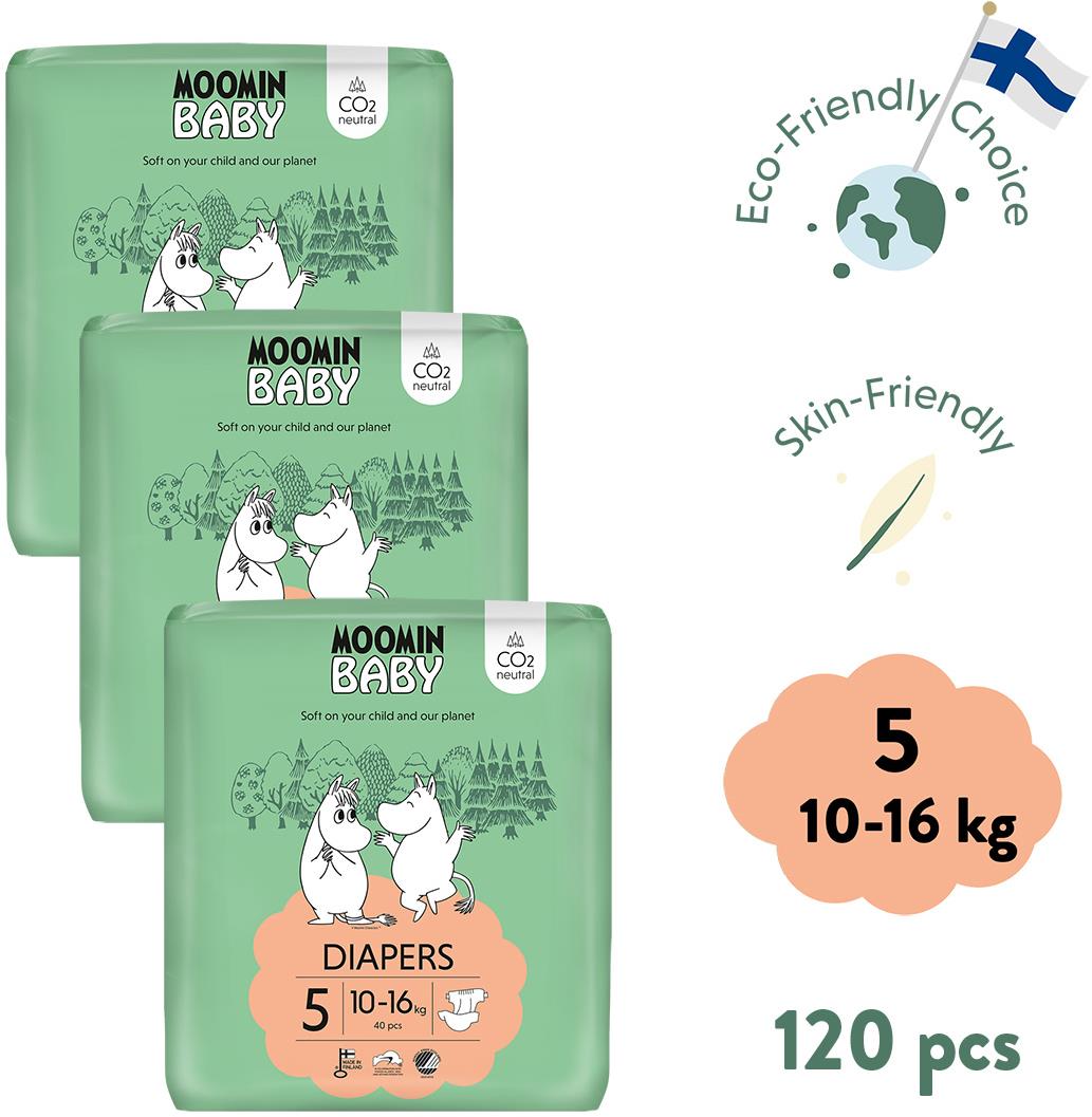 Moomin Baby 5 Maxi 10-16 kg (120 db)