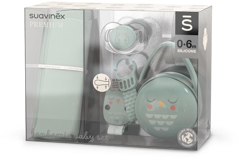 Suavinex Baby ajándékkészlet Bonhomia - zöld
