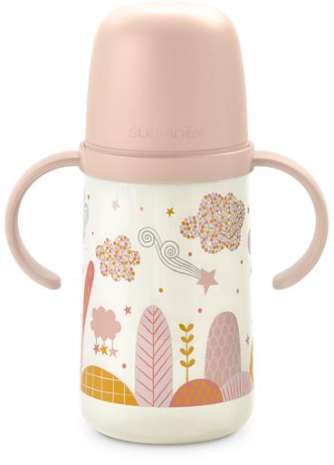 Suavinex Második palack füllel Dreams 270 ml - rózsaszínű