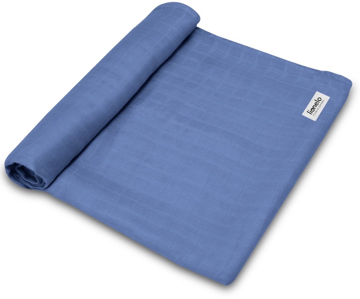 Lionelo Bamboo Swaddle Bambusz pelenka - Blue Denim